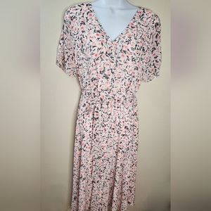 NWT Talbots Button Front Midi Floral Dress